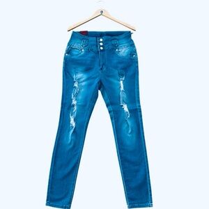 TV Show LIGHT BLUE DENIM JEANS 13/14 POP STAR “cool-girl” “bratz” “y2k baddie”
